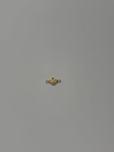 Herraje trebol diamantado Oro amarillo 18k 0,36 Gr / 0,8 Cm