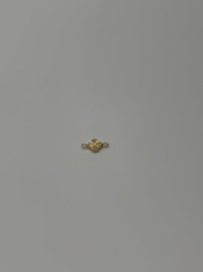 Herraje trebol diamantado Oro amarillo 18k 0,36 Gr / 0,8 Cm