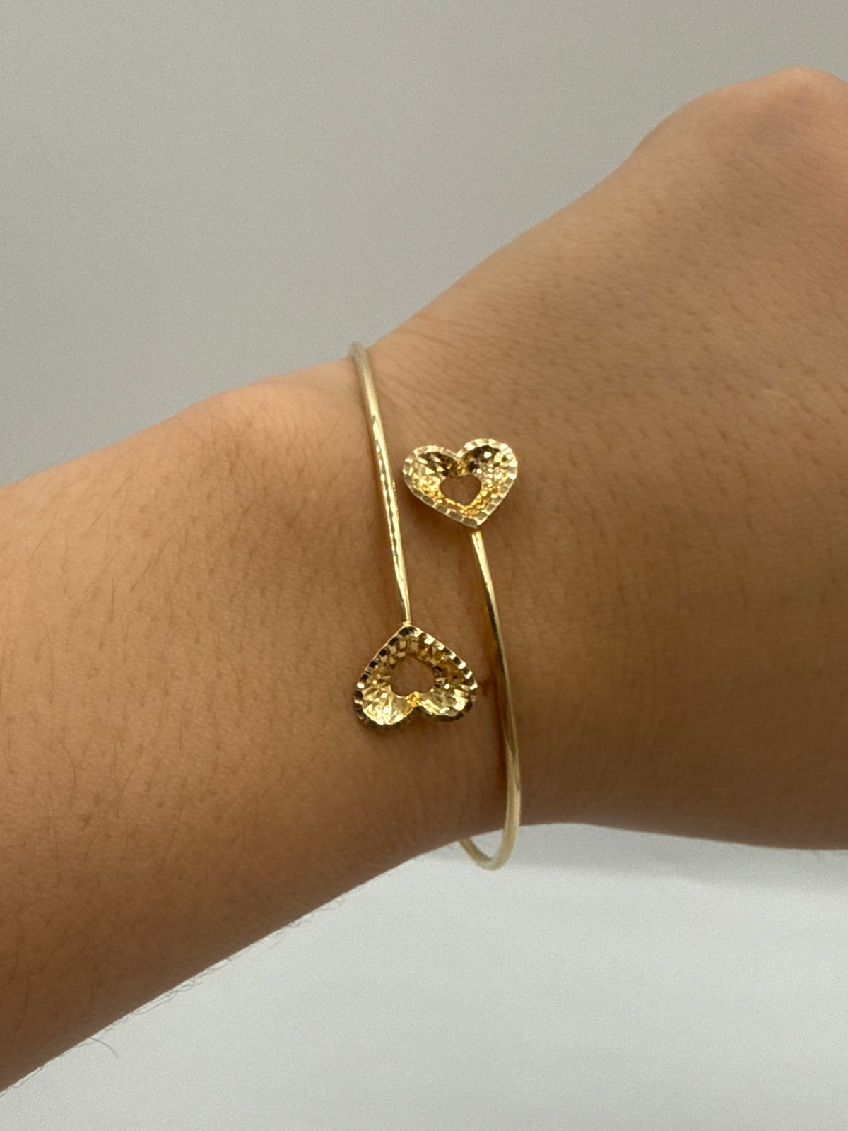 Aro It Corazon Diamantado Oro amarillo 18k +4 / 3,51 Gr / 10,7 mm / 20 Cm