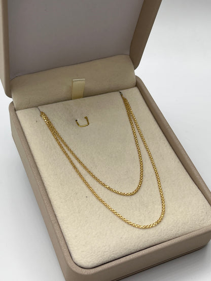 Cadena It China Oro amarillo 18k +3 / 2,77 Gr / 1 mm / 50 Cm