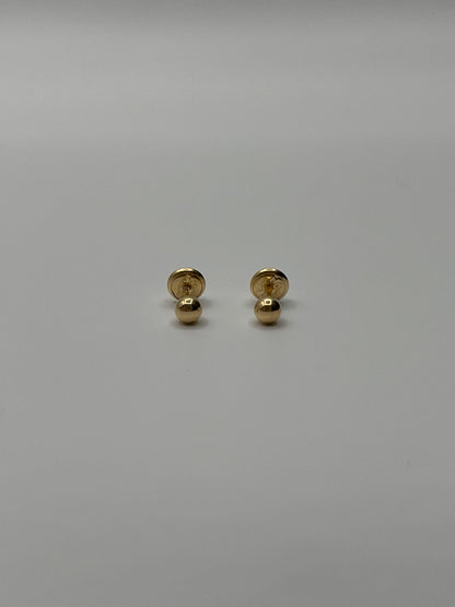 Topos Bola Lisa Oro amarillo 18k 0,56 Gr / 4 mm