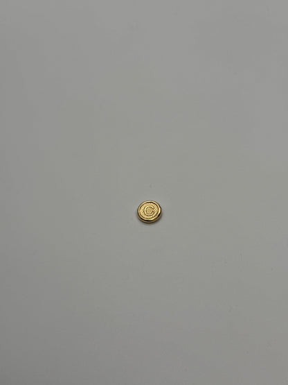 Herraje Letra C  Oro amarillo 18k 0,41 Gr / 1 Cm