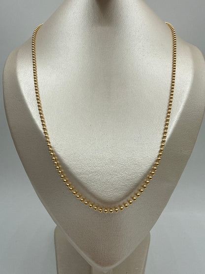 Cadena It Militar Oro amarillo 18k 10,17 Gr / 2 mm / 60 Cm