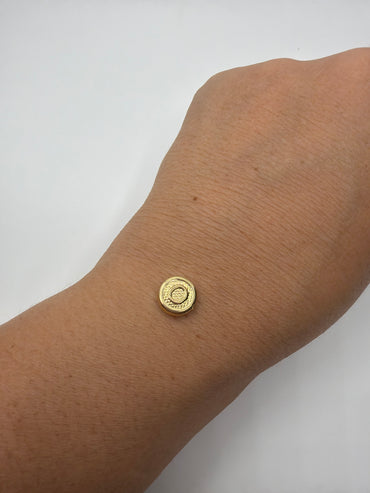 Herraje Letra O Oro amarillo 18k 0,39 Gr / 1 Cm
