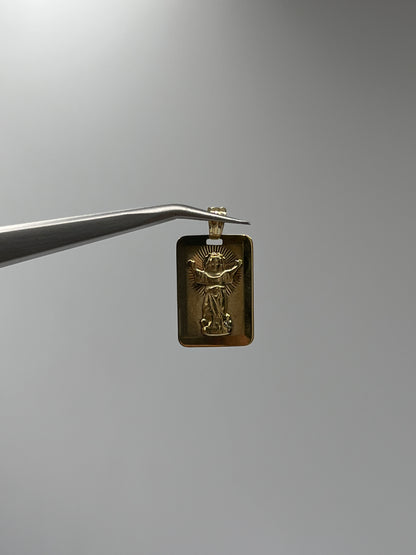 Dije Placa Divino Niño Oro amarillo 18k 1,29 Gr / 14 mm / 2 Cm
