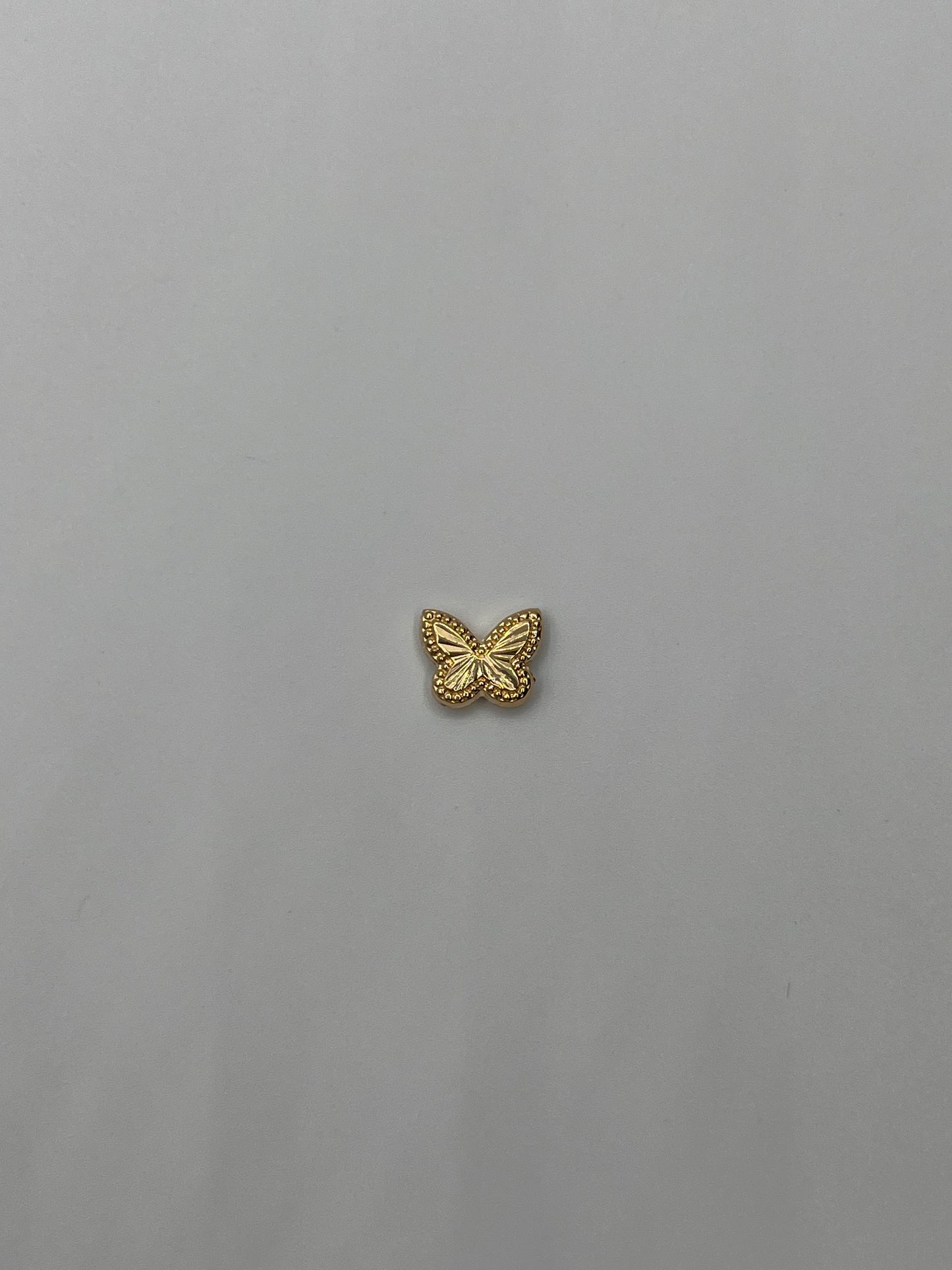 Herraje Mariposa Diamantada Oro amarillo 18k 0,32 Gr / 0,8 Cm