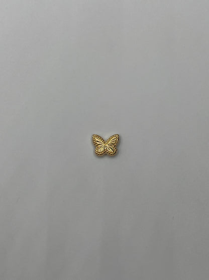 Herraje Mariposa Diamantada Oro amarillo 18k 0,32 Gr / 0,8 Cm