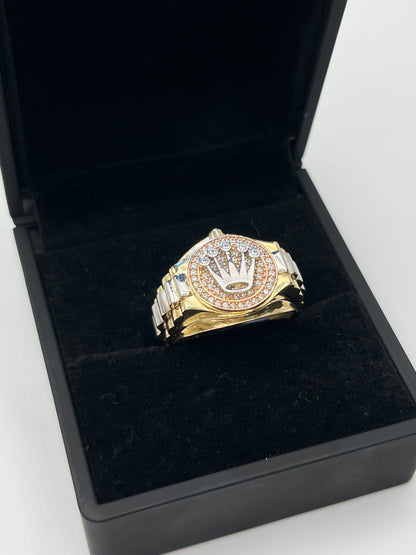 Anillo RX Oro amarillo 18k / Talla 9 1/2 / 7,21 Gr / 16,80 mm