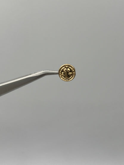 Herraje San Benito Oro amarillo 18k 0,28 Gr / 0,85 Cm
