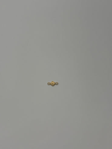 Herraje Flor Oro amarillo 18k 0,25 Gr / 0,6 Cm
