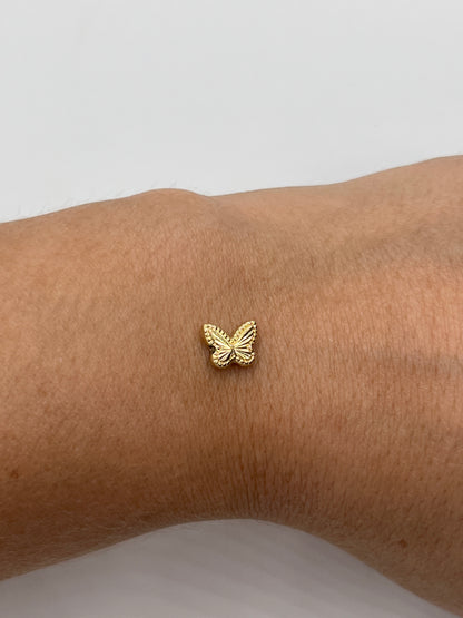 Herraje Mariposa Oro amarillo 18k 0,21 Gr / 0,7 Cm