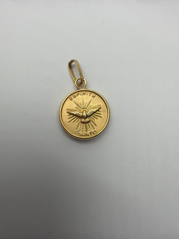 Dije Espiritu Santo Oro amarillo 18k 0,90 Gr / 13,2 mm / 1,3 Cm