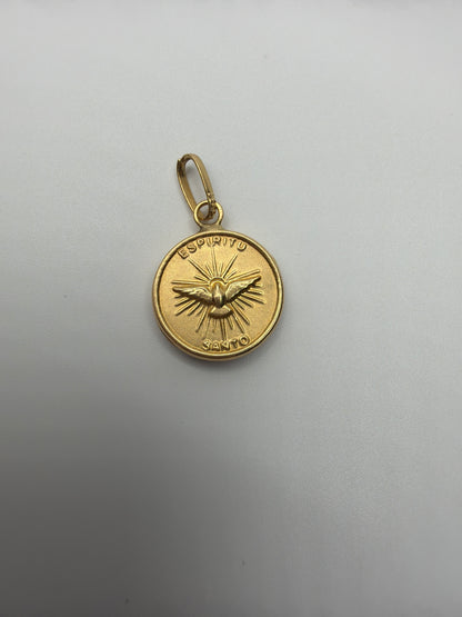 Dije Espiritu Santo Oro amarillo 18k 0,90 Gr / 13,2 mm / 1,3 Cm