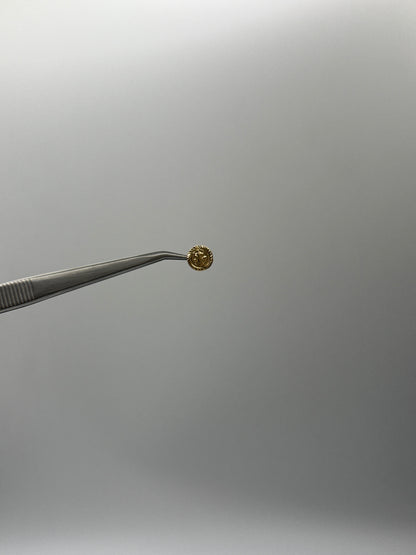 Herraje San Benito Oro amarillo 18k 0,38 Gr / 0,8 Cm