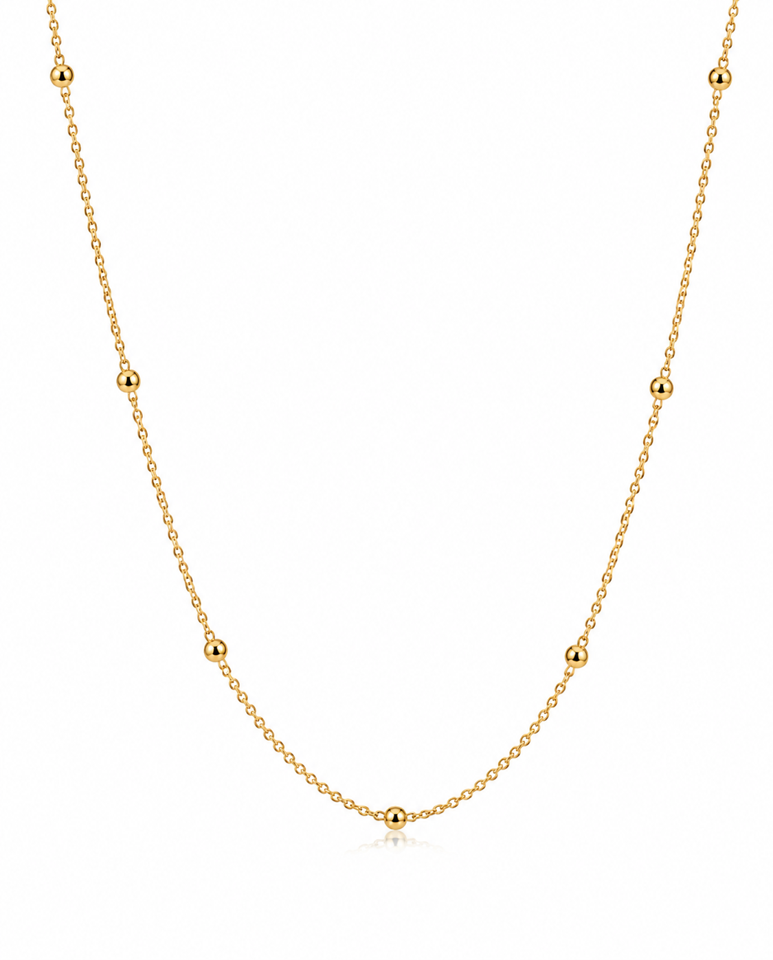 Cadena It Rolon Bola Oro amarillo 18k +3 / 1,52 Gr / 1 mm / 50 Cm