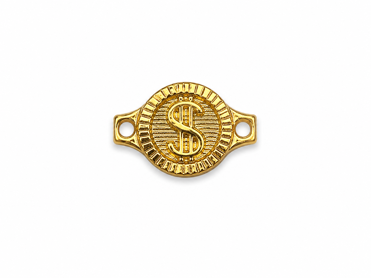 Herraje signo peso Oro amarillo 18k 0,62 Gr / 0,90 Cm