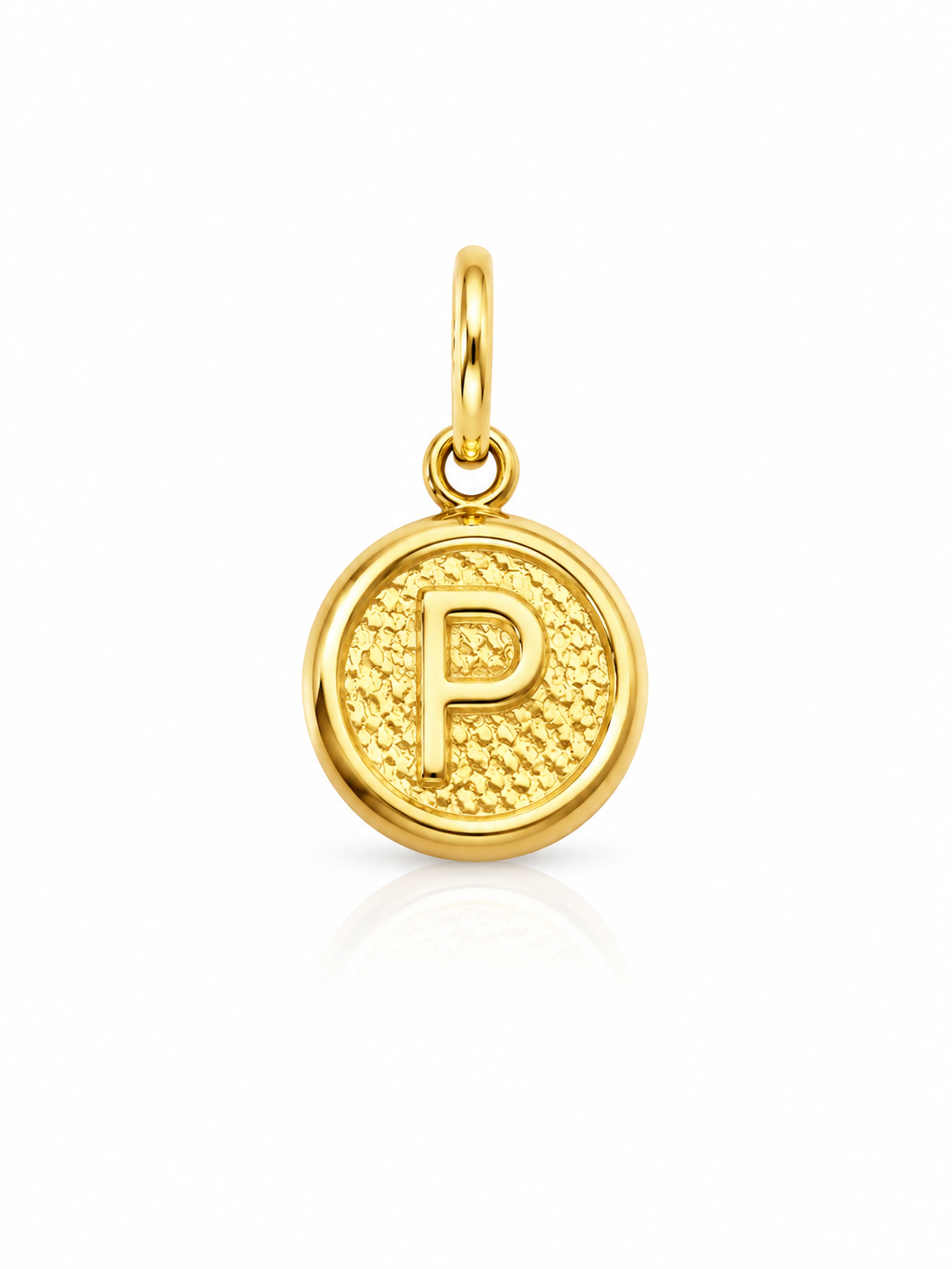Dije letra P Oro amarillo 18k 0,45 Gr / 10 mm / 1,1 Cm