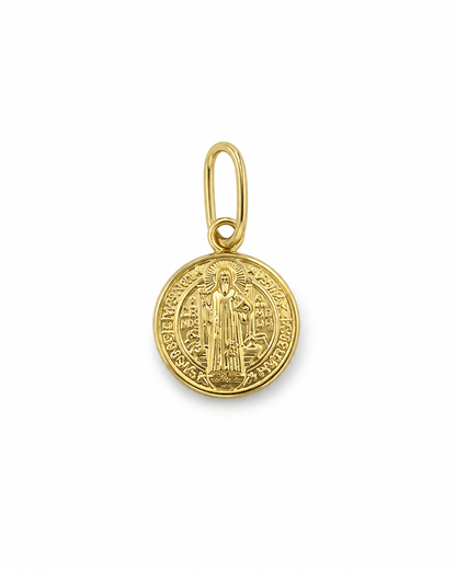 Dije San Benito Oro amarillo 18k 0,57 Gr / 10 mm / 1 Cm