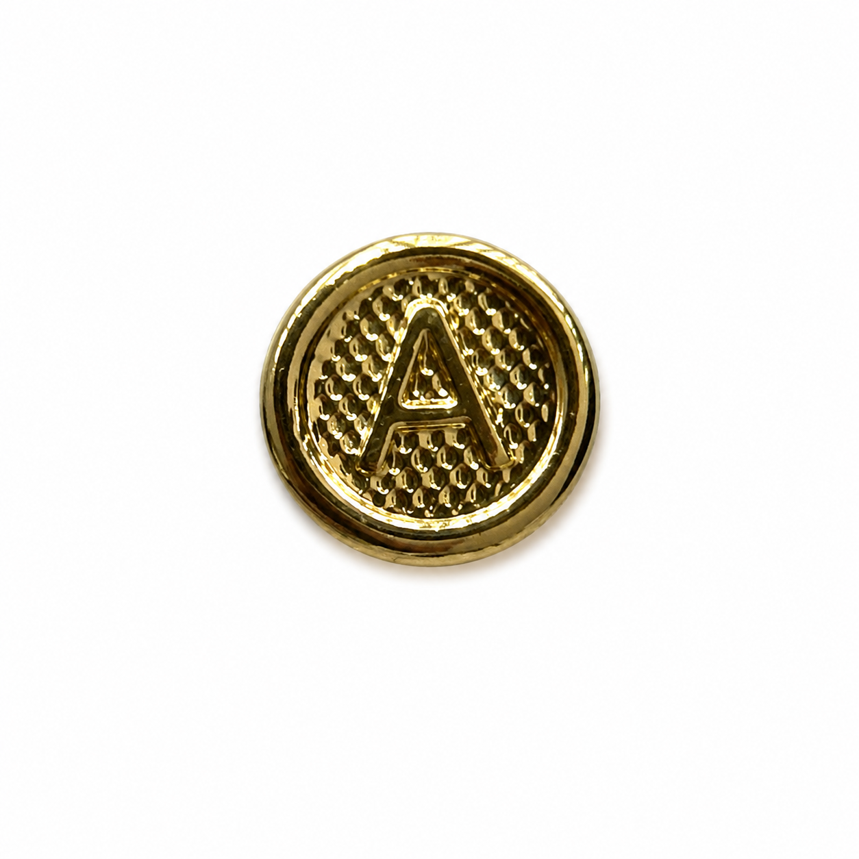 Herraje Letra A  Oro amarillo 18k 0,42 Gr / 1 Cm