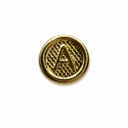 Herraje Letra A  Oro amarillo 18k 0,42 Gr / 1 Cm