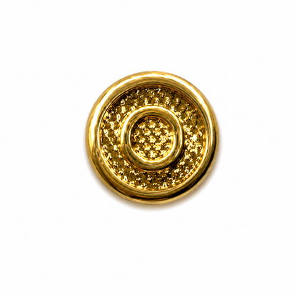 Herraje Letra O Oro amarillo 18k 0,39 Gr / 1 Cm