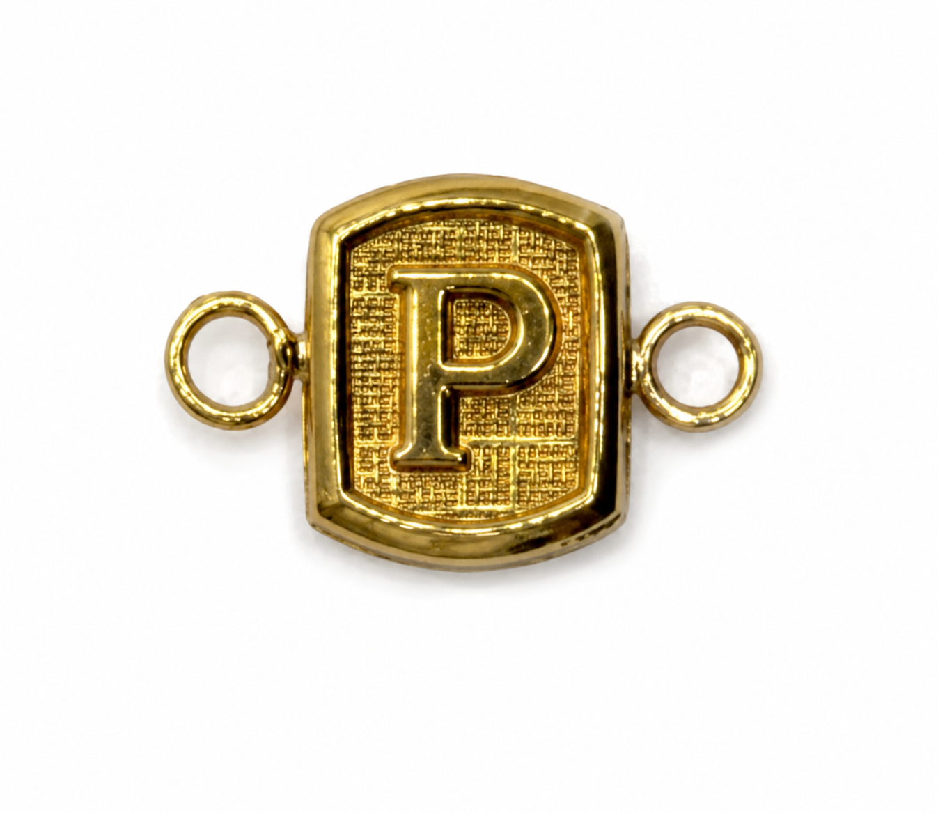 Herraje Letra P Oro amarillo 18k 0,29 Gr / 0,8 Cm
