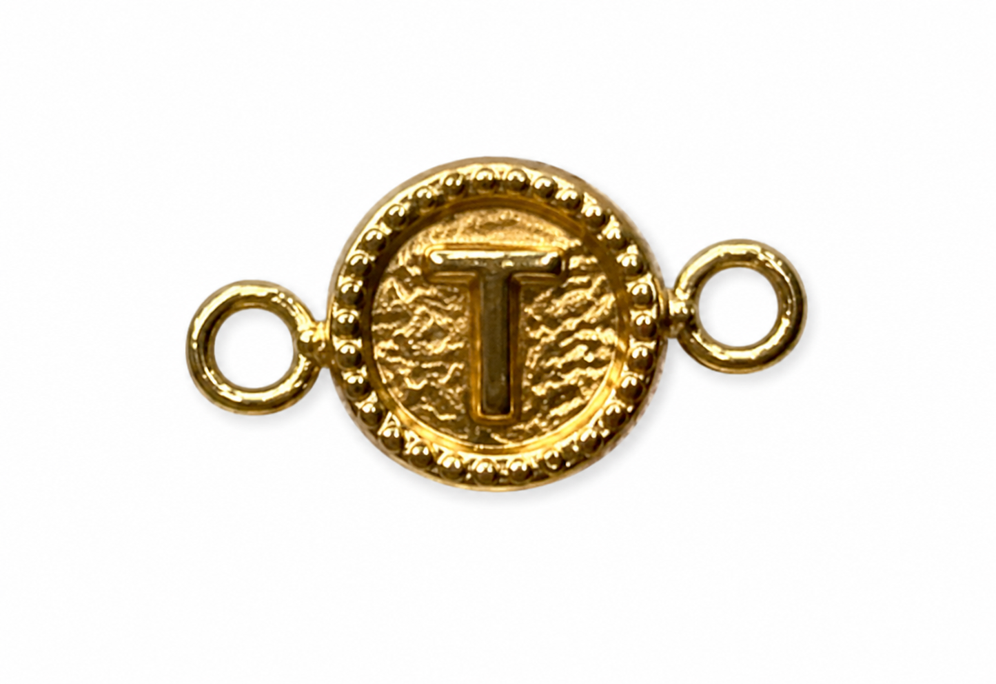 Herraje Letra T Oro amarillo 18k 0,43 Gr / 0,8 Cm