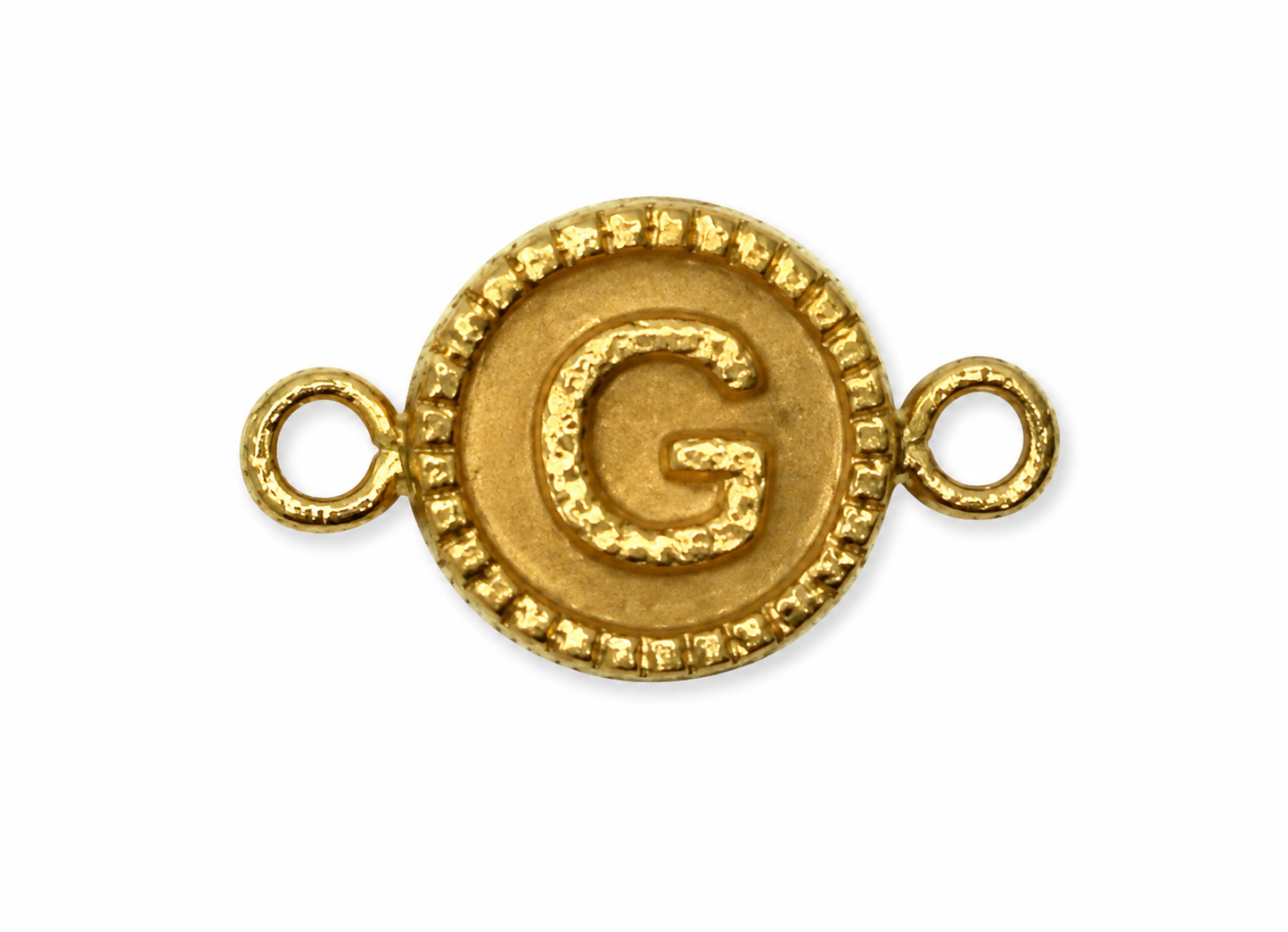 Herraje Letra G Oro amarillo 18k 0,60 Gr / 1 Cm