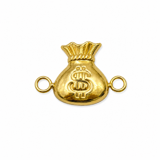 Herraje Bolsa Dinero Oro amarillo 18k 0,44 Gr / 1,2 Cm
