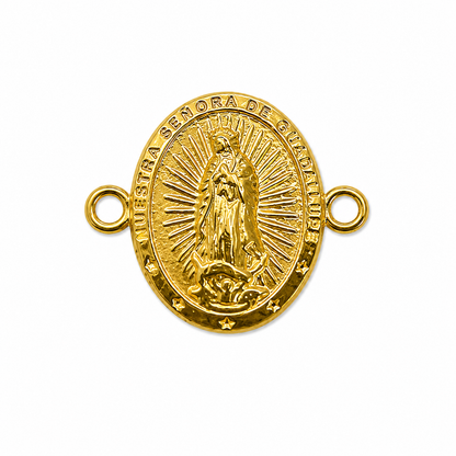 Herraje Virgen Guadalupe Oro amarillo 18k 0,61 Gr / 0,8 Cm