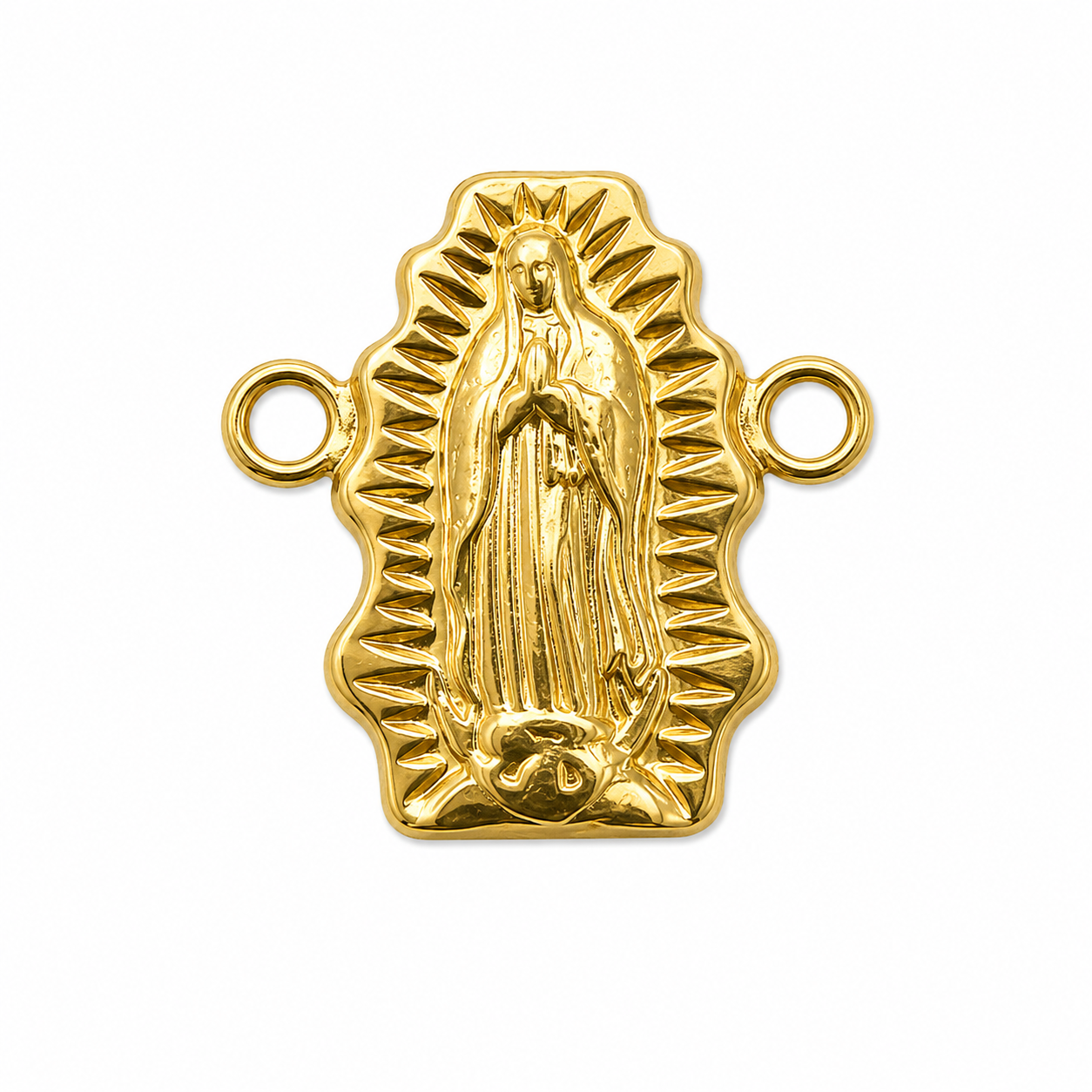 Herraje Virgen Guadalupe Oro amarillo 18k 0,55 Gr / 1,5 Cm
