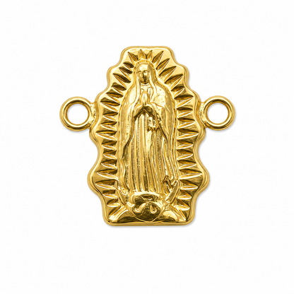 Herraje Virgen Guadalupe Oro amarillo 18k 0,55 Gr / 1,5 Cm