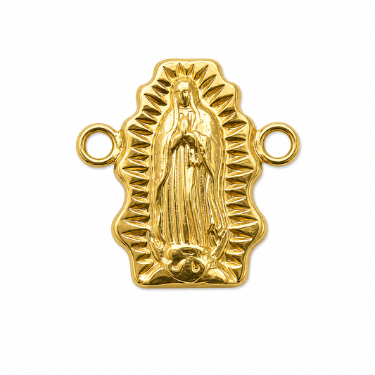 Herraje Virgen Guadalupe Oro amarillo 18k 0,55 Gr / 1,5 Cm