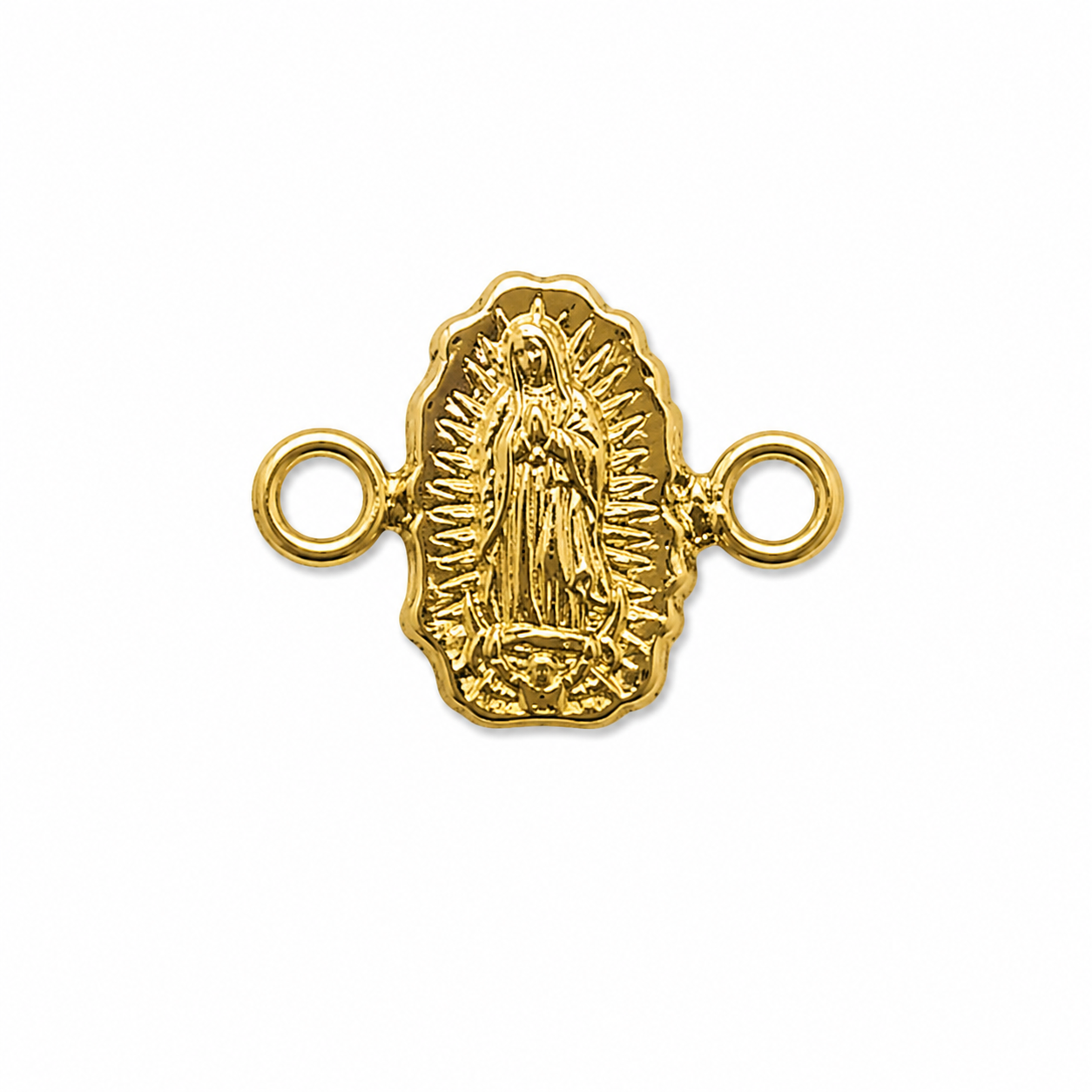 Herraje Virgen Guadalupe Oro amarillo 18k 0,21 Gr / 0,8 Cm