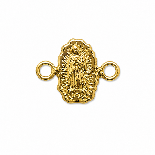 Herraje Virgen Guadalupe Oro amarillo 18k 0,21 Gr / 0,8 Cm