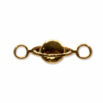 Herraje planeta Saturno Oro amarillo 18k 0,17 Gr / 1,4 Cm