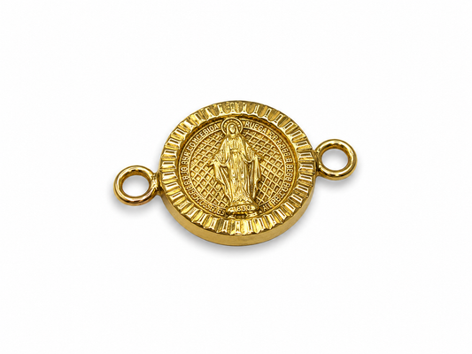 Herraje Virgen Milagrosa Oro amarillo 18k 0,86 Gr / 1,15 Cm