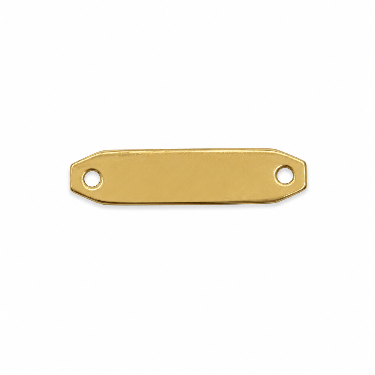 Herraje Placa Oro amarillo 18k 0,49 Gr / 2,1 Cm