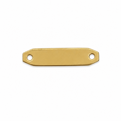 Herraje Placa Oro amarillo 18k 0,49 Gr / 2,1 Cm