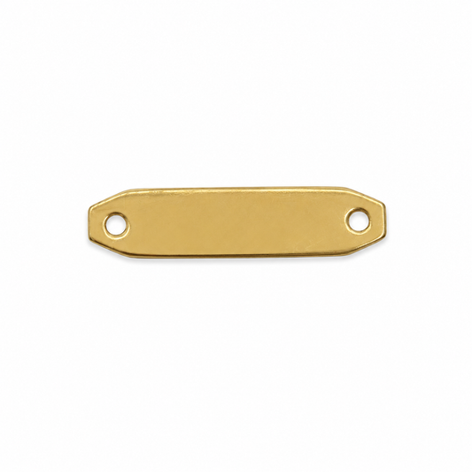 Herraje Placa Oro amarillo 18k 0,49 Gr / 2,1 Cm