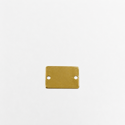 Herraje Placa cuadrada Oro amarillo 18k 0,33 Gr / 1,3 Cm