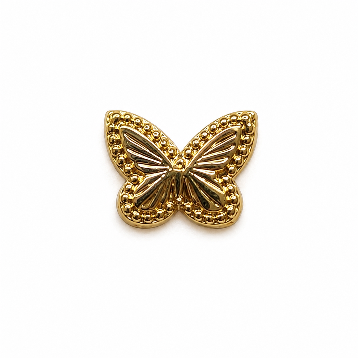 Herraje Mariposa Diamantada Oro amarillo 18k 0,32 Gr / 0,8 Cm