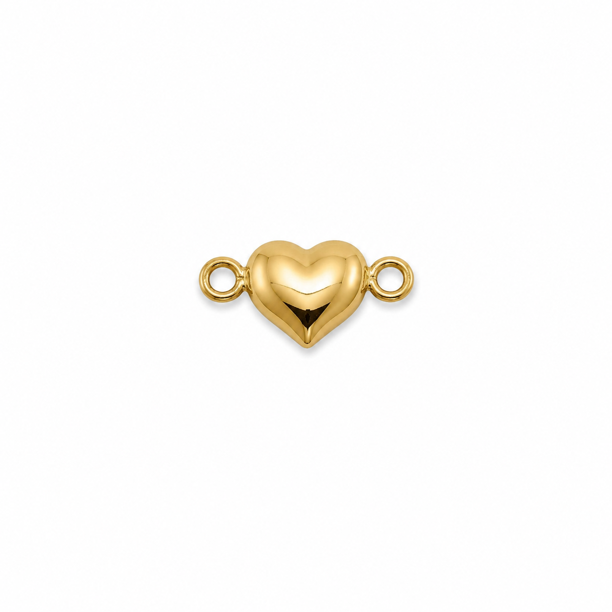 Herraje Corazon Liso Oro amarillo 18k 0,22 Gr / 0,7 Cm