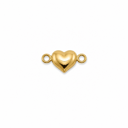 Herraje Corazon Liso Oro amarillo 18k 0,22 Gr / 0,7 Cm