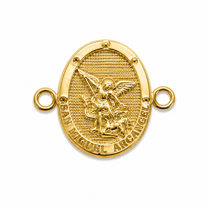 Herraje Arcangel San Miguel Oro amarillo 18k 0,48 Gr / 1,2 Cm