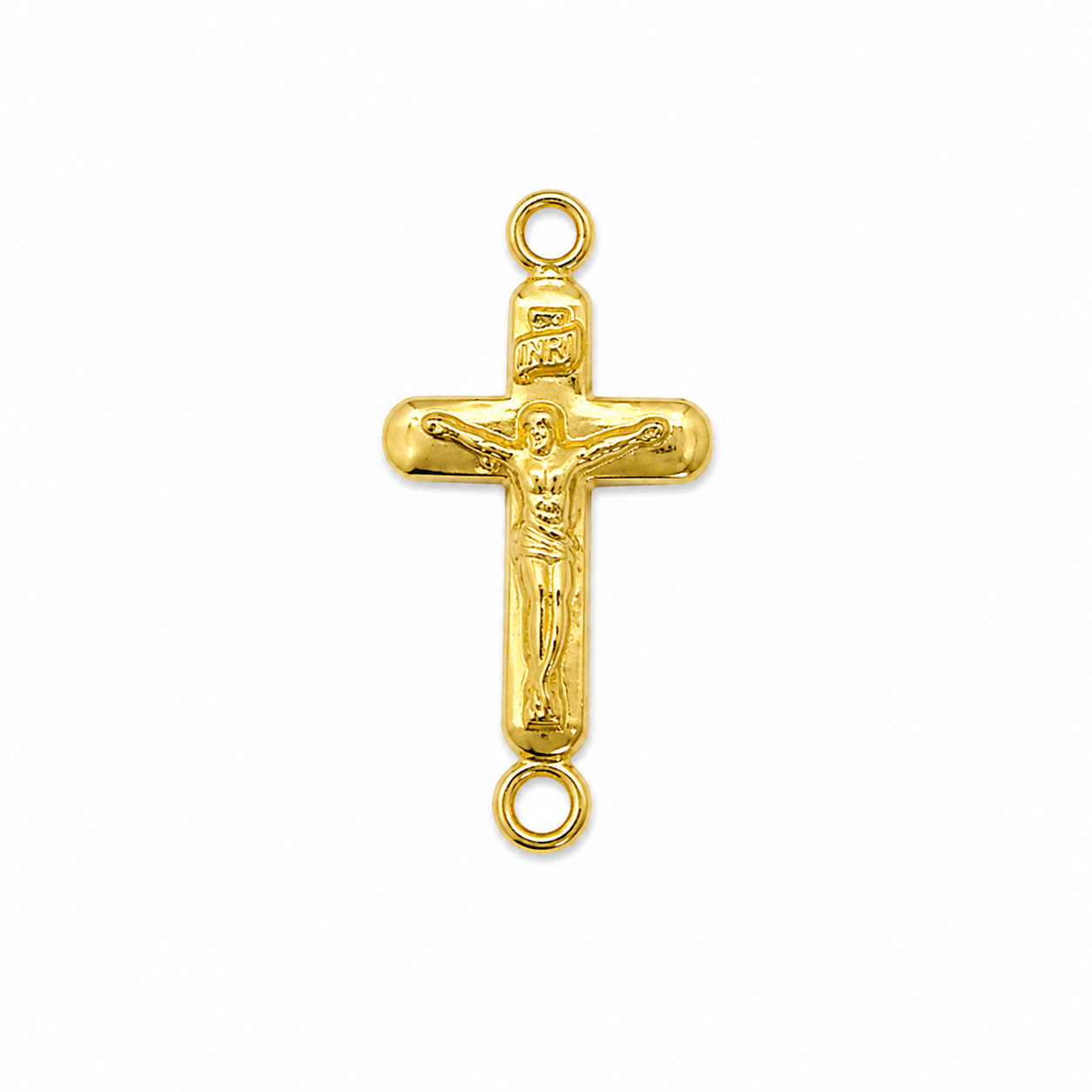Herraje Cruz Cristo Oro amarillo 18k 0,40 Gr / 1,5 Cm
