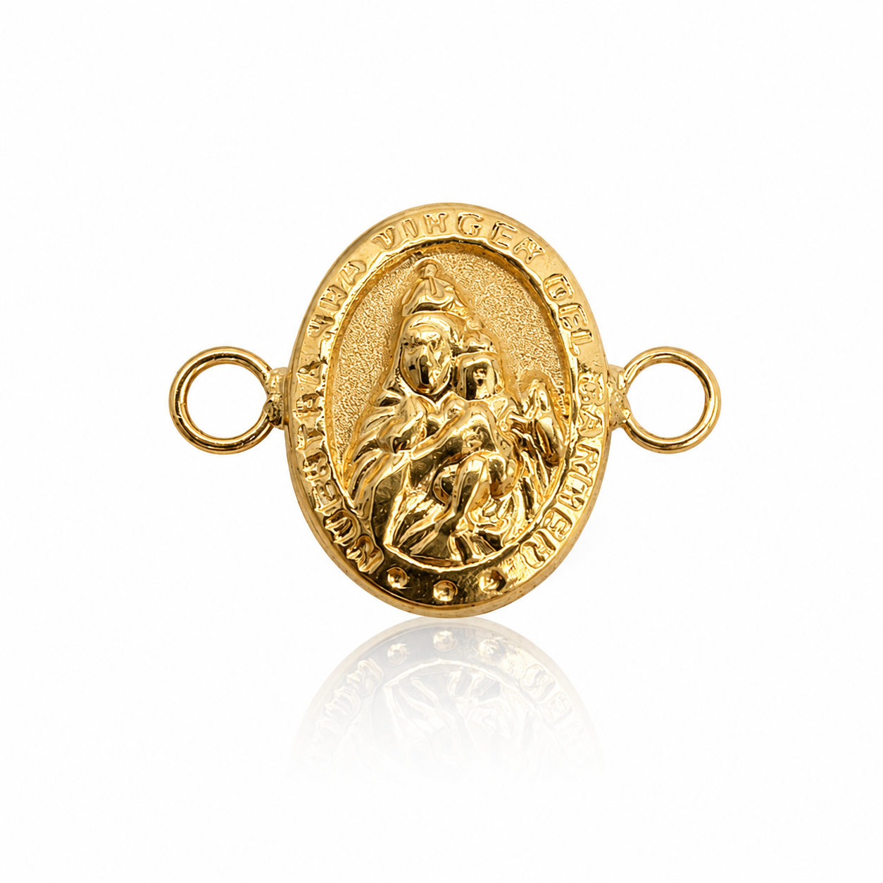 Herraje Virgen del Carmen Oro amarillo 18k 0,43 Gr / 0,8 Cm