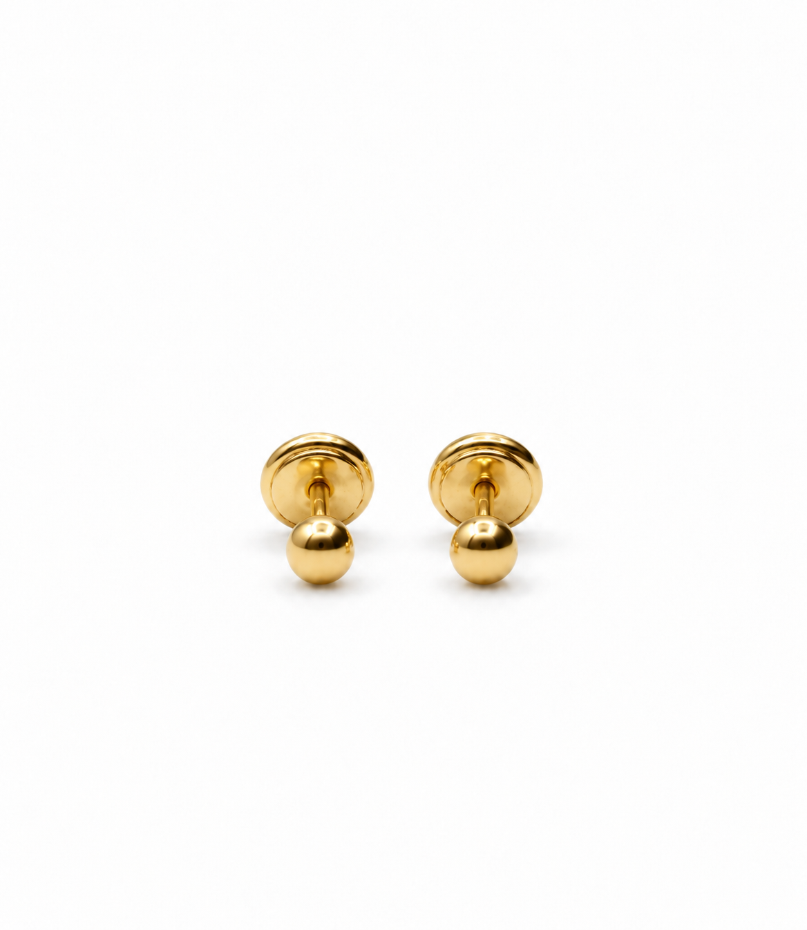 Topos Bola Lisa Oro amarillo 18k 0,72 Gr / 4 mm