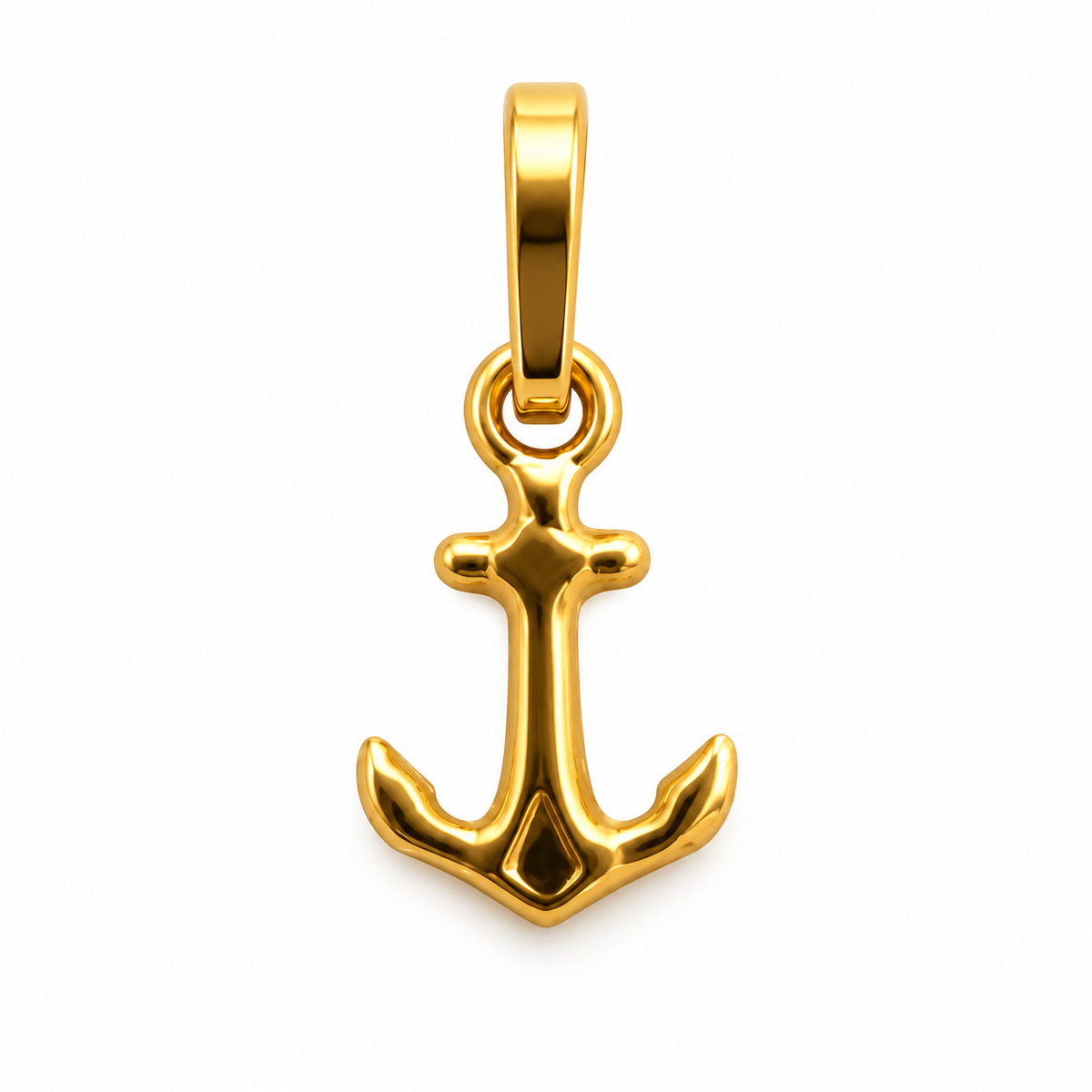 Dije Ancla Oro amarillo 18k 0,25 Gr / 7 mm / 1,1 Cm