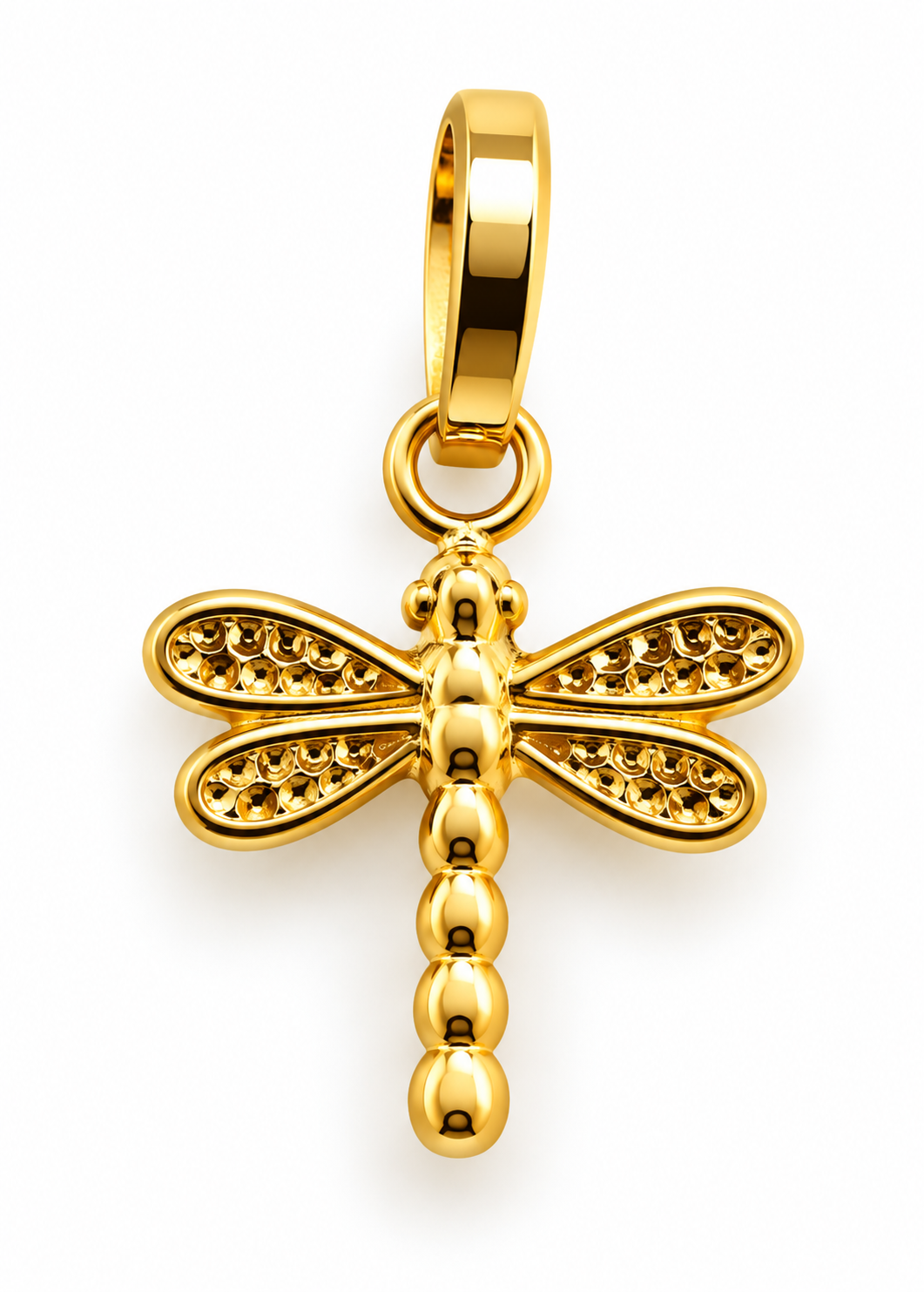 Dije Libelula Oro amarillo 18k 0,32 Gr / 8 mm / 1 Cm